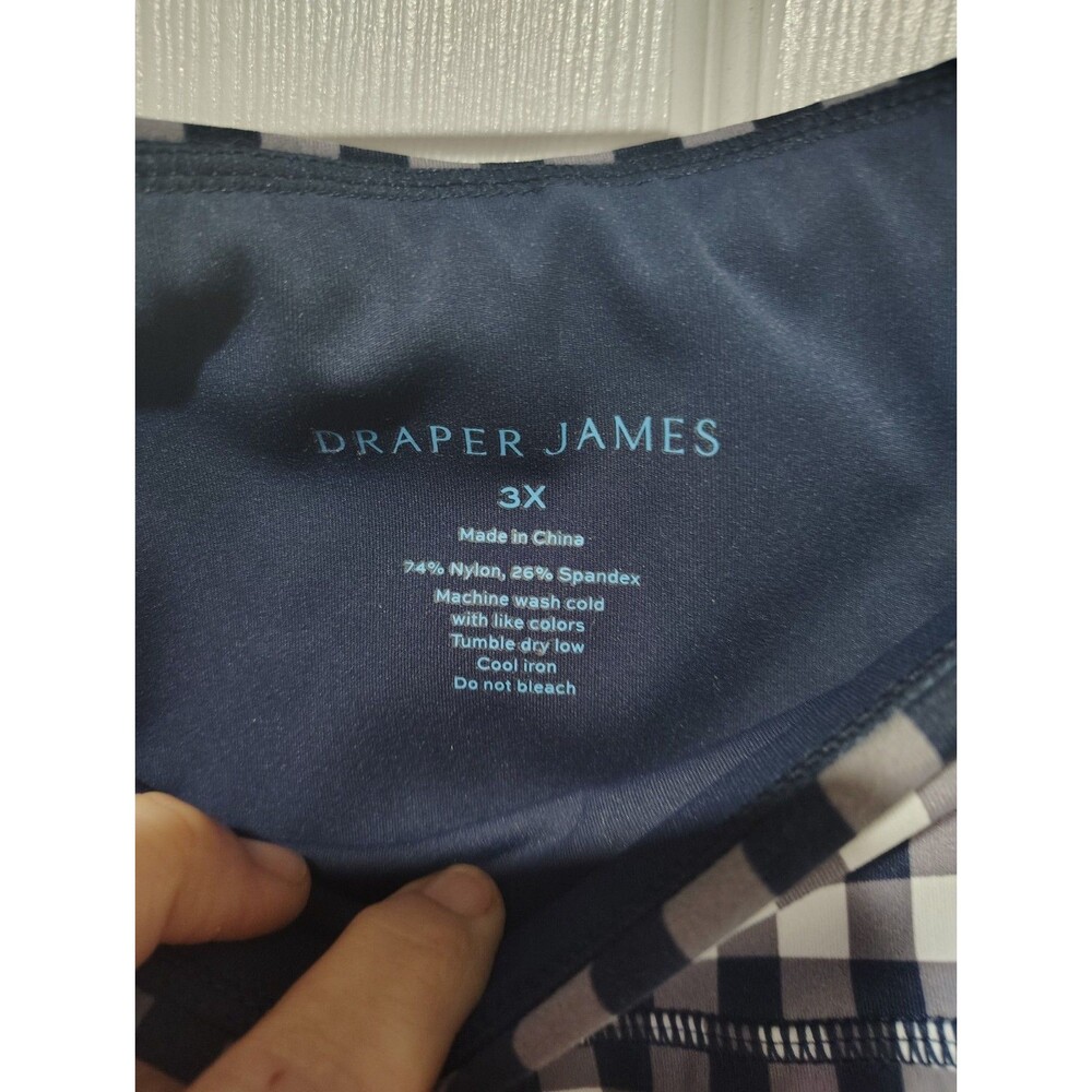 Draper James Sport Activewear Leggings Navy Check Size 3XL - Picture 5 of 5